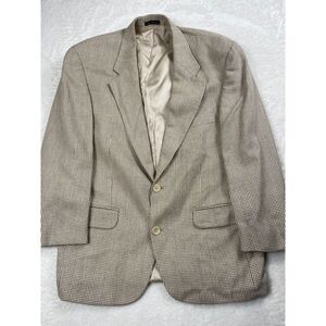 Bachrach Wool and Silk Men's Houndstooth Pattern Blazer Sport Coat‎ Size 40S